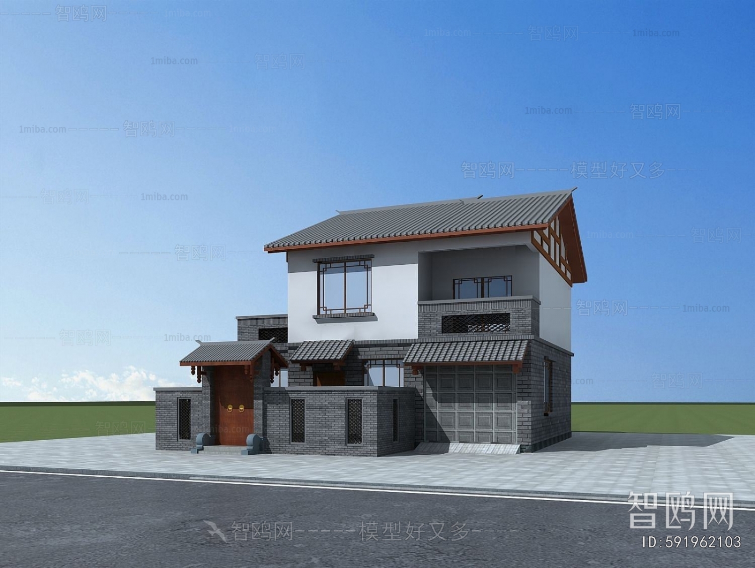 Chinese Style Residential Building