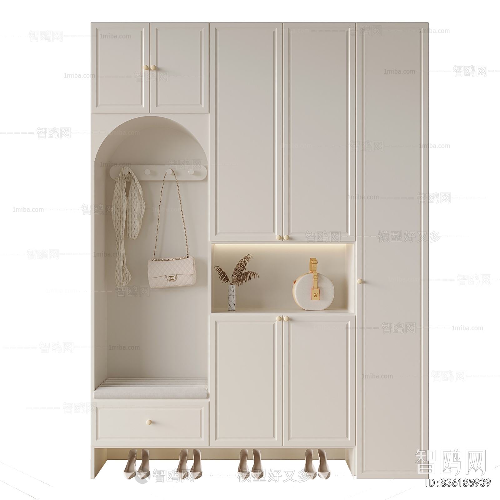 French Style Shoe Cabinet