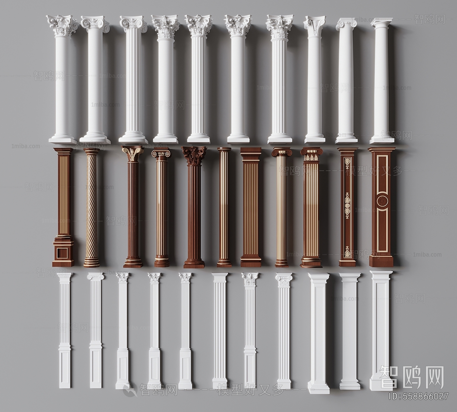 European Style Roman Pillar