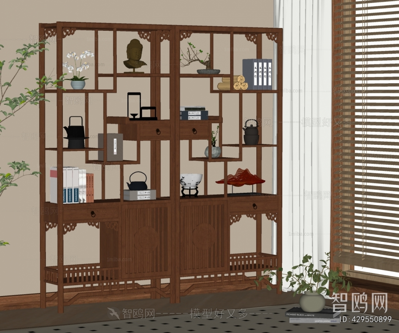 New Chinese Style Antique Rack