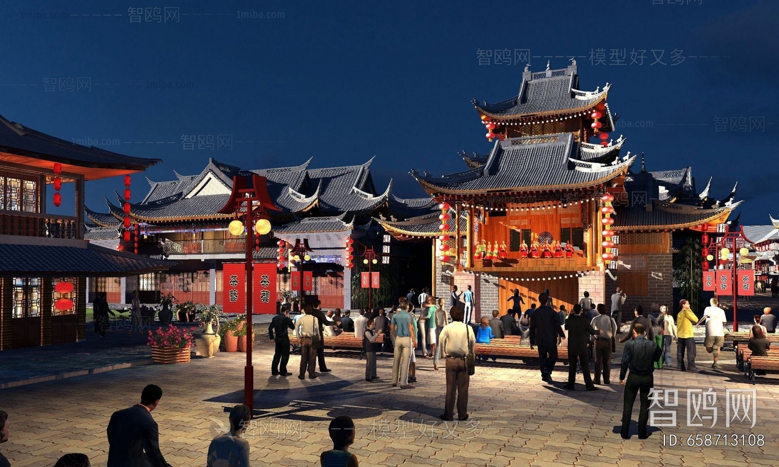 Chinese Style Ancient Architectural Buildings