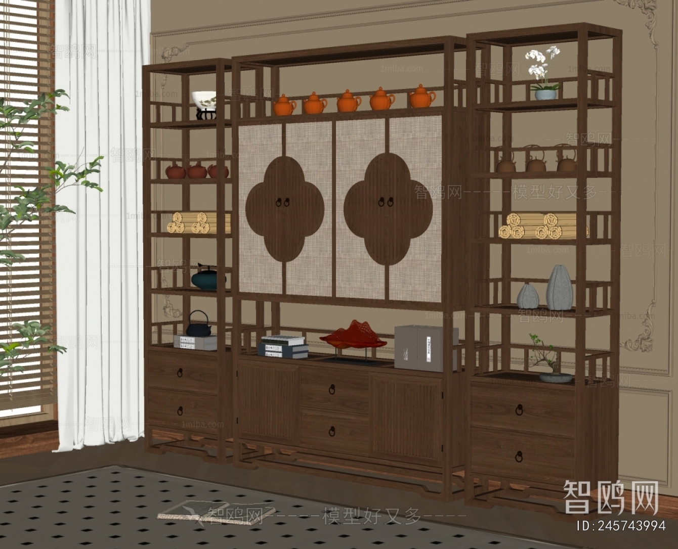 New Chinese Style Antique Rack