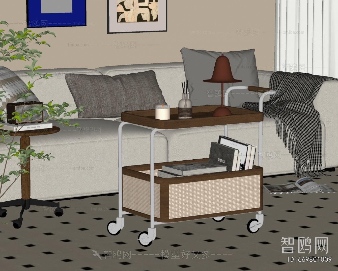 Wabi-sabi Style Side Table/corner Table