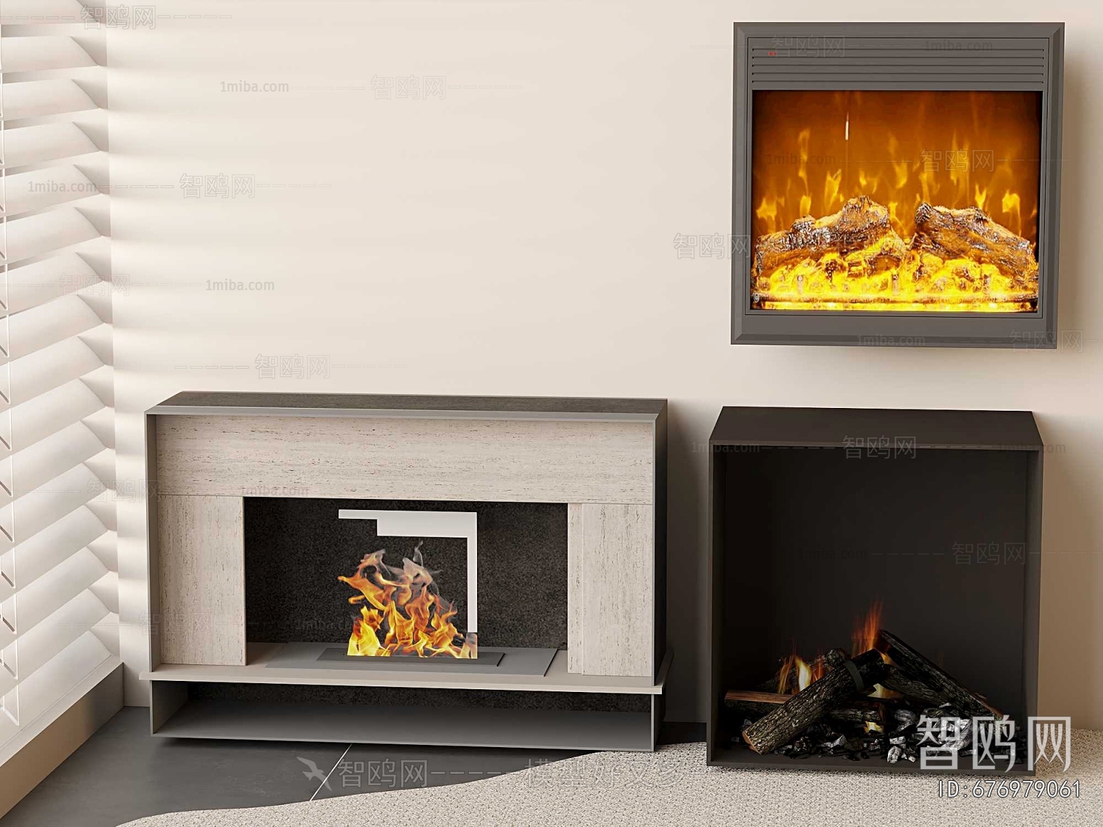 Modern Electronic Fireplace