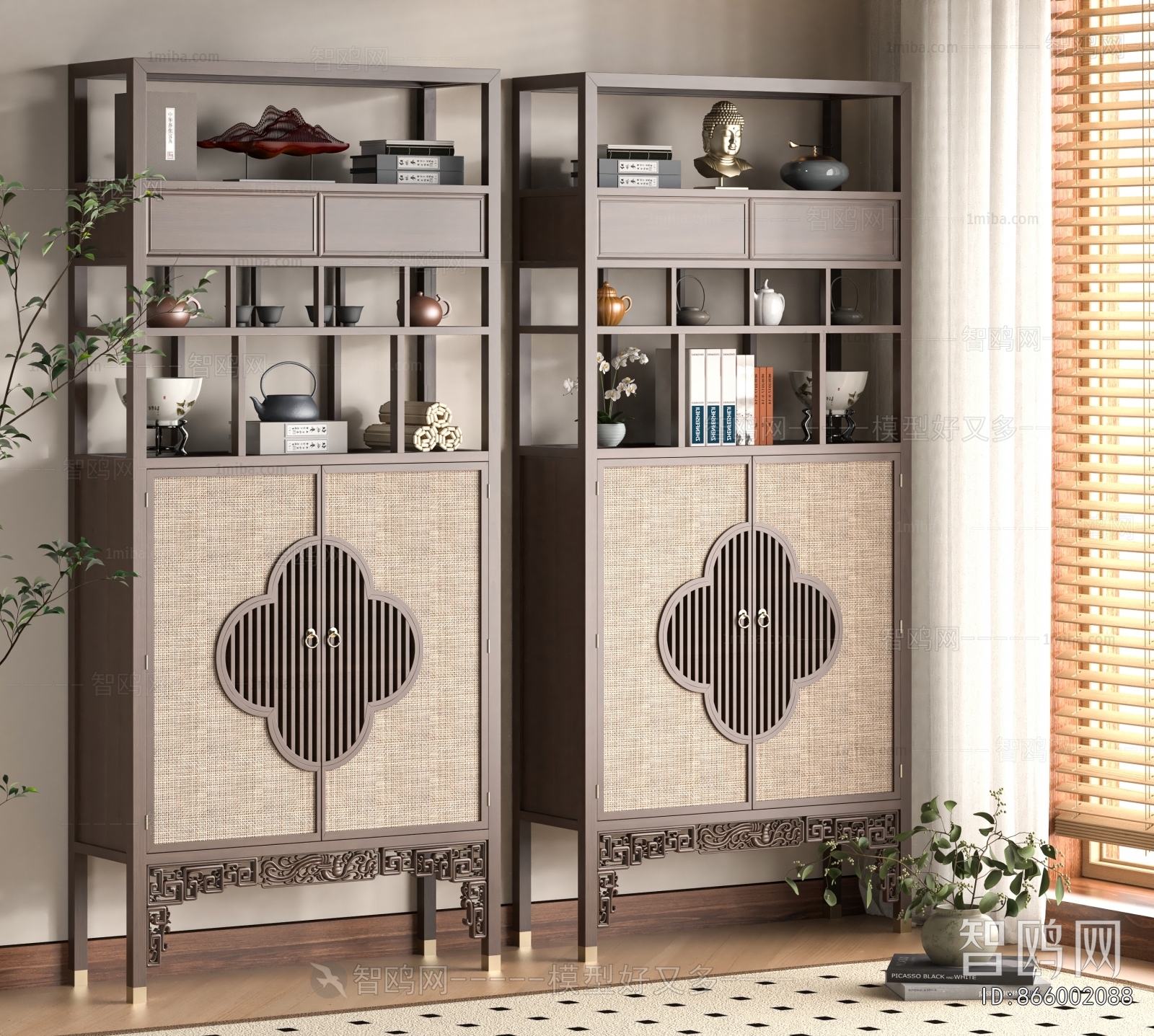 New Chinese Style Antique Rack