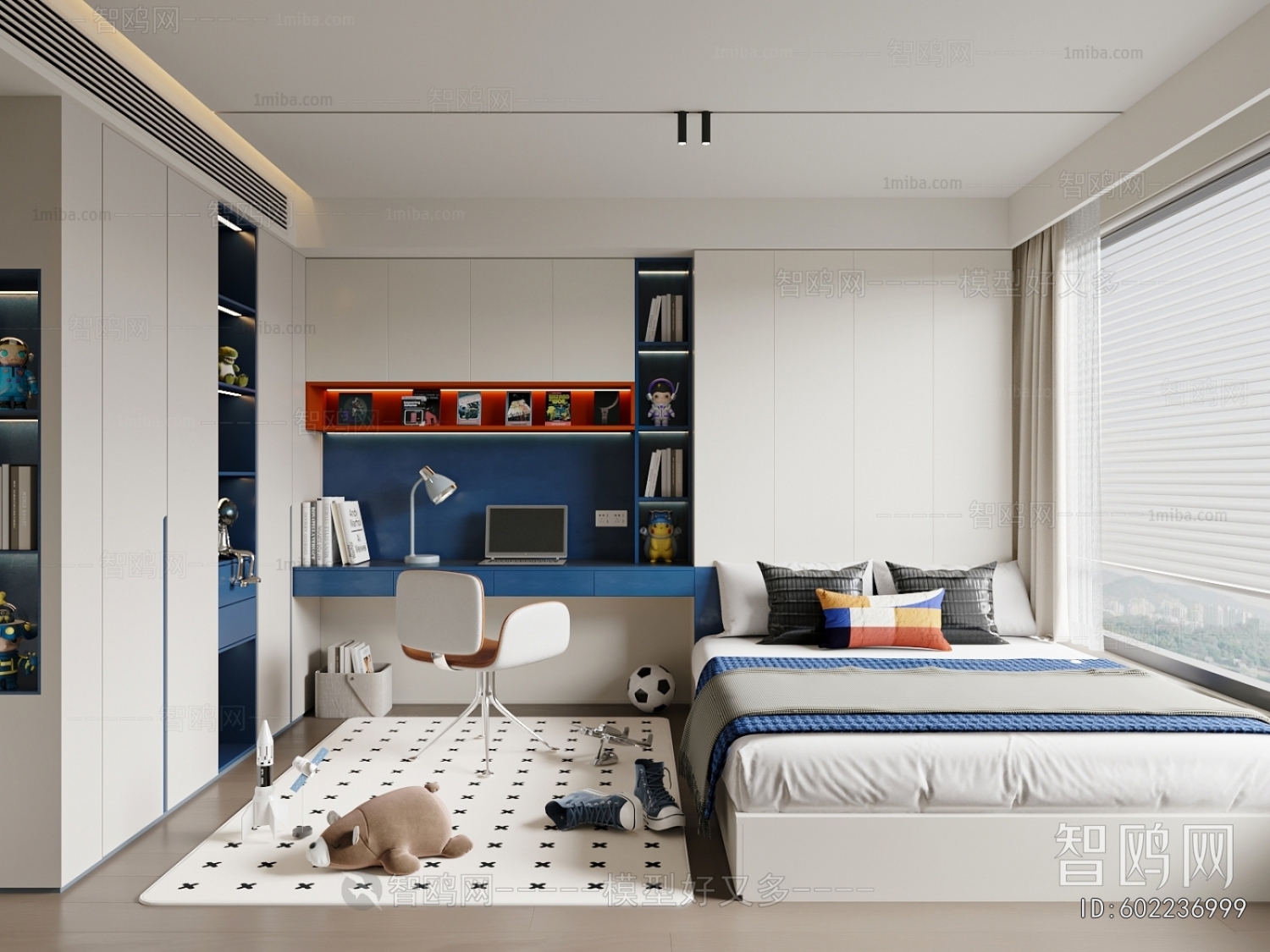 Modern Boy's Room And Son's Room