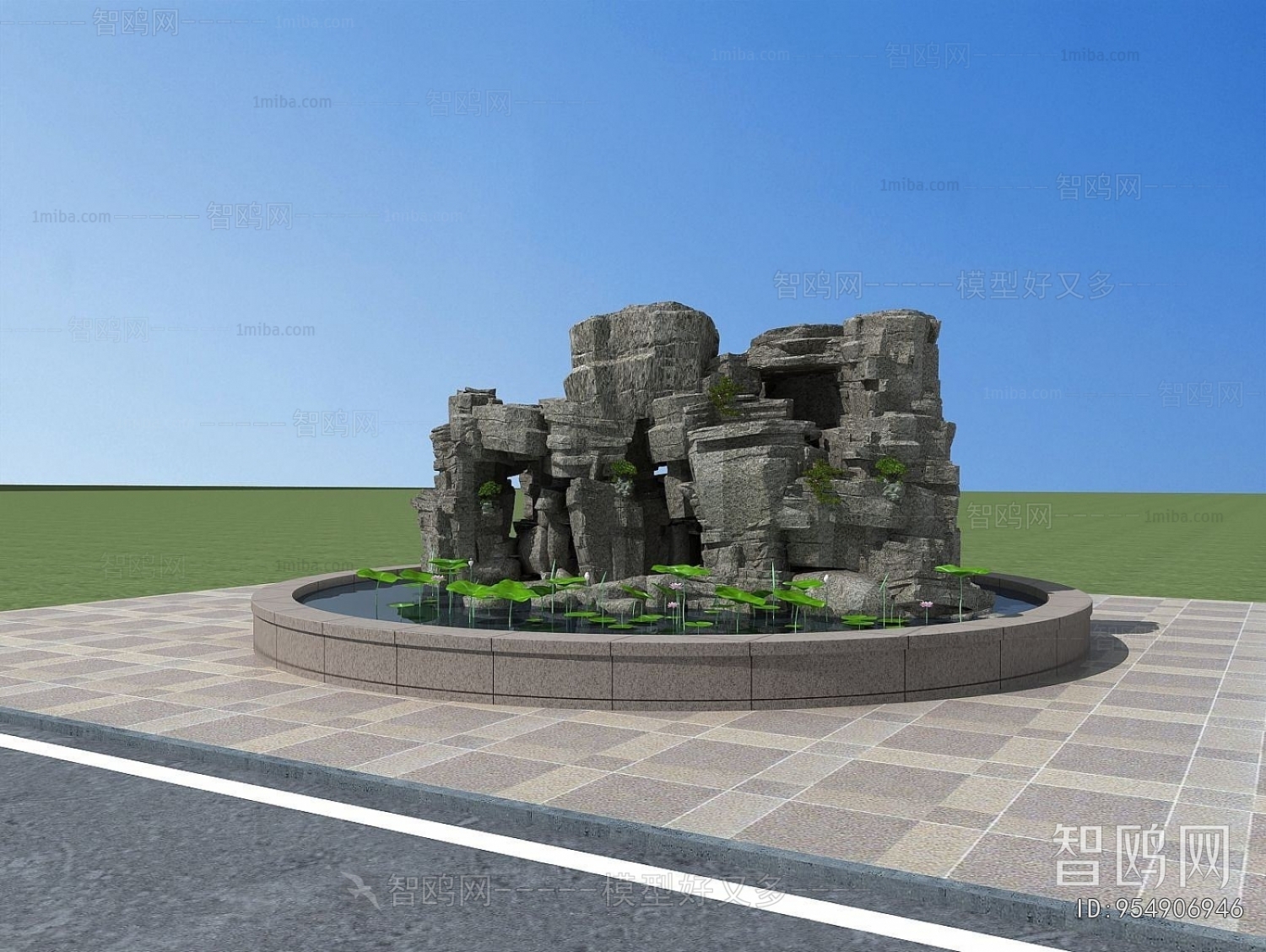 Modern Rockery Waterscape