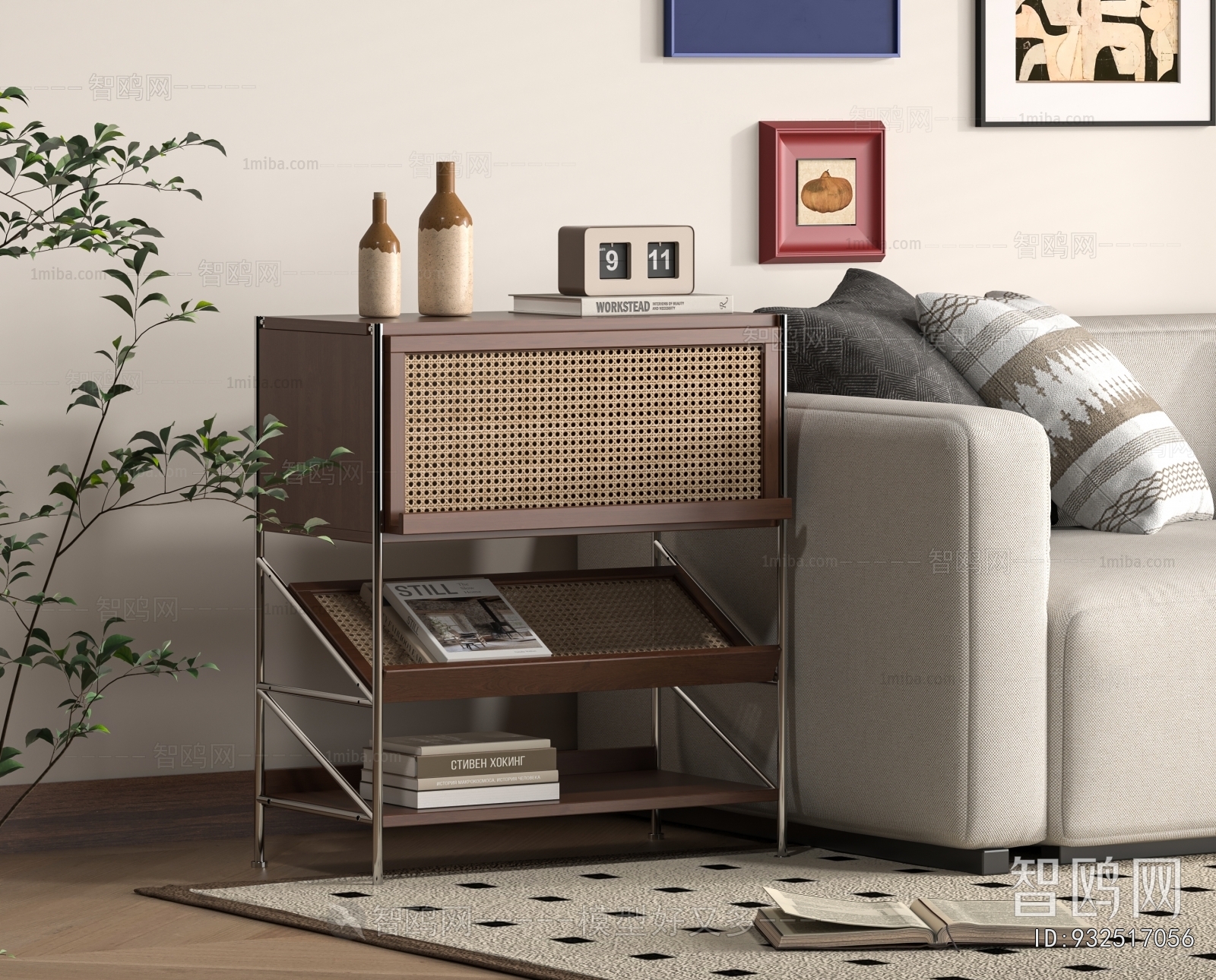 Wabi-sabi Style Side Table/corner Table