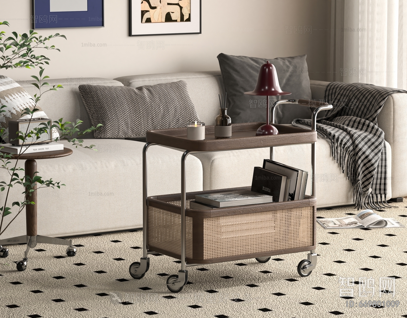 Wabi-sabi Style Side Table/corner Table