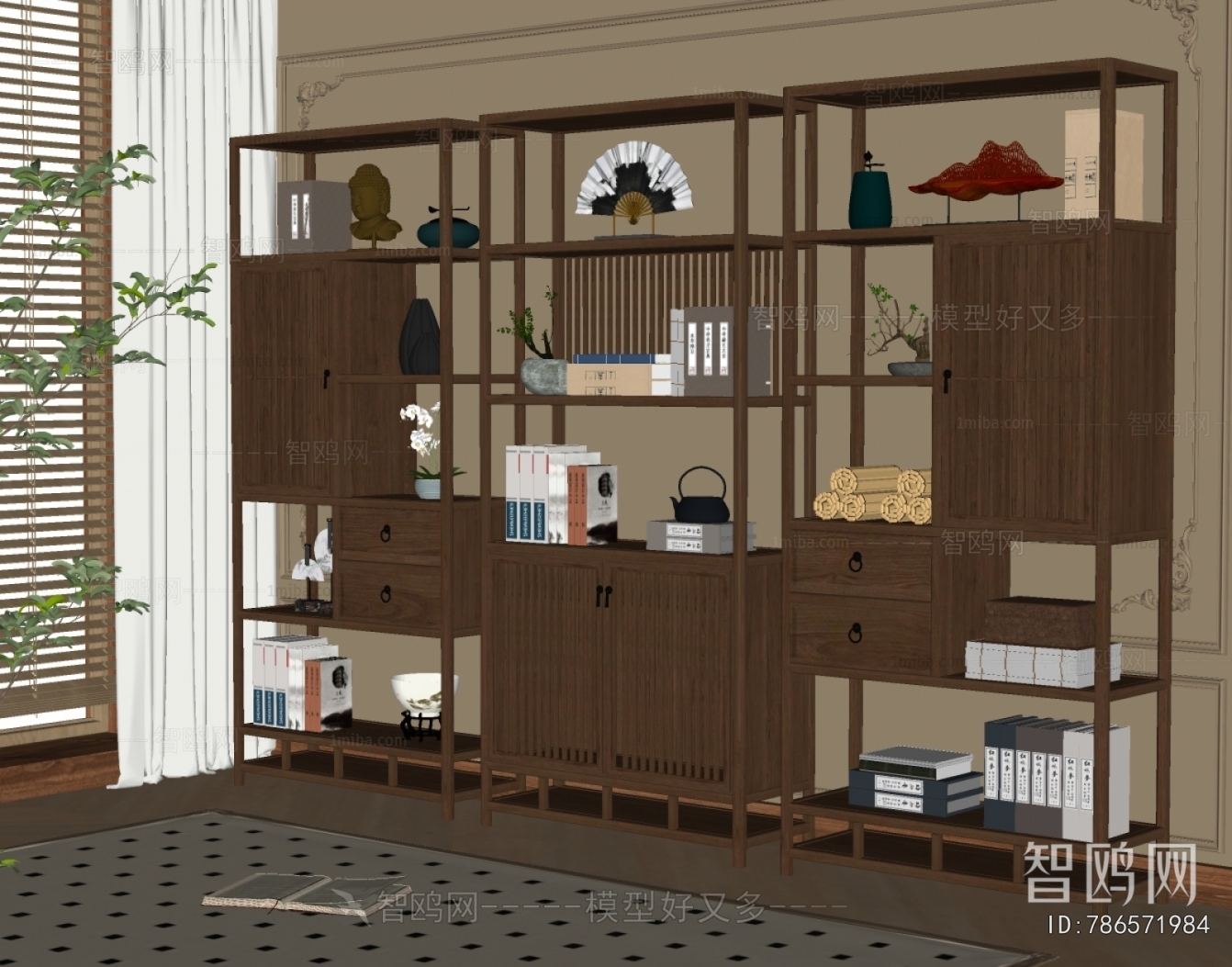 New Chinese Style Antique Rack