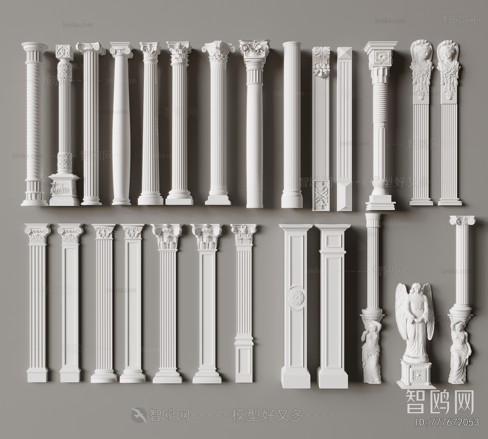 European Style Roman Pillar