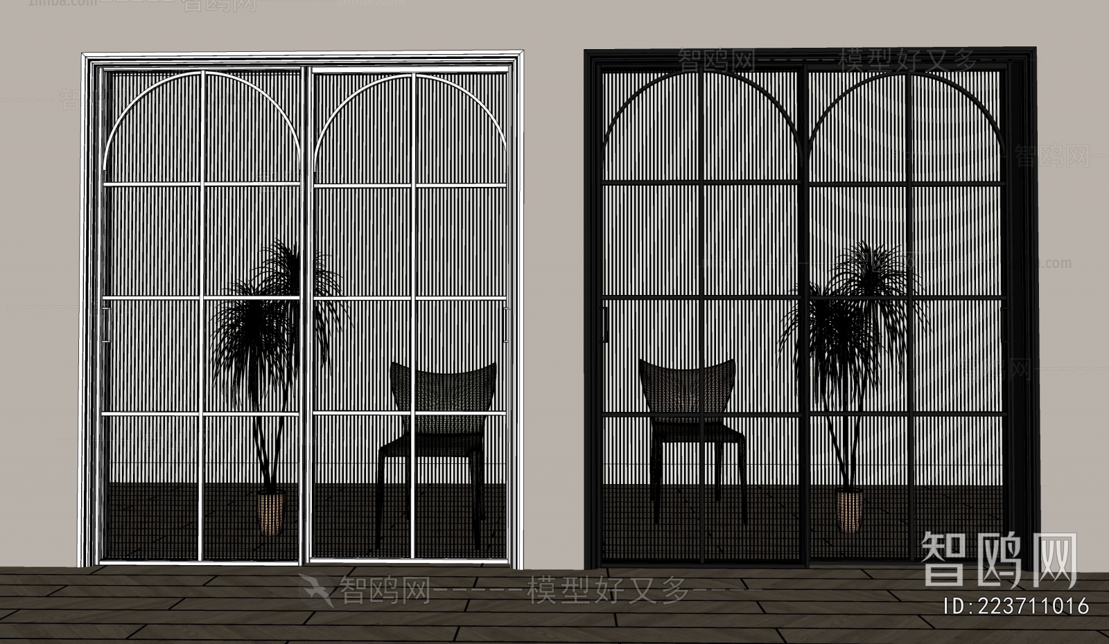 French Style Sliding Door