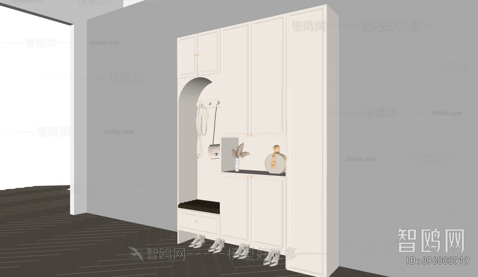 French Style Shoe Cabinet