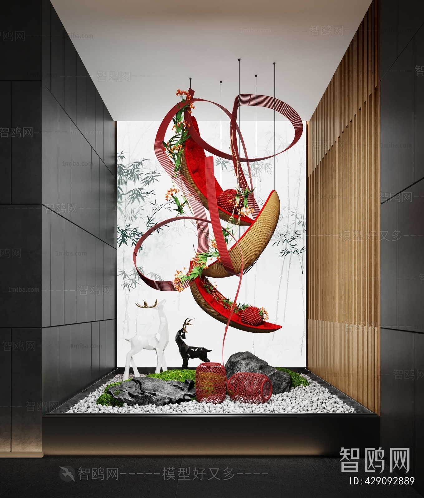 New Chinese Style Plant Landscaping