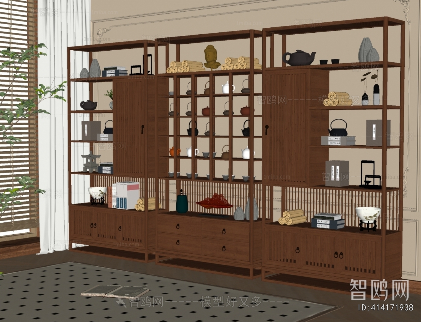 New Chinese Style Antique Rack