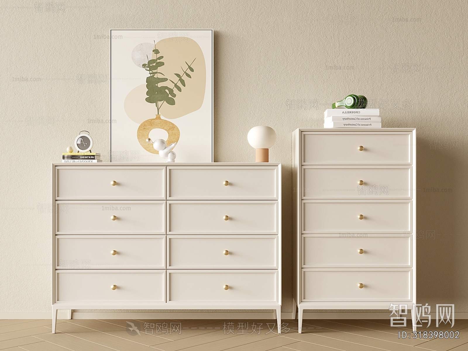 French Style Side Cabinet