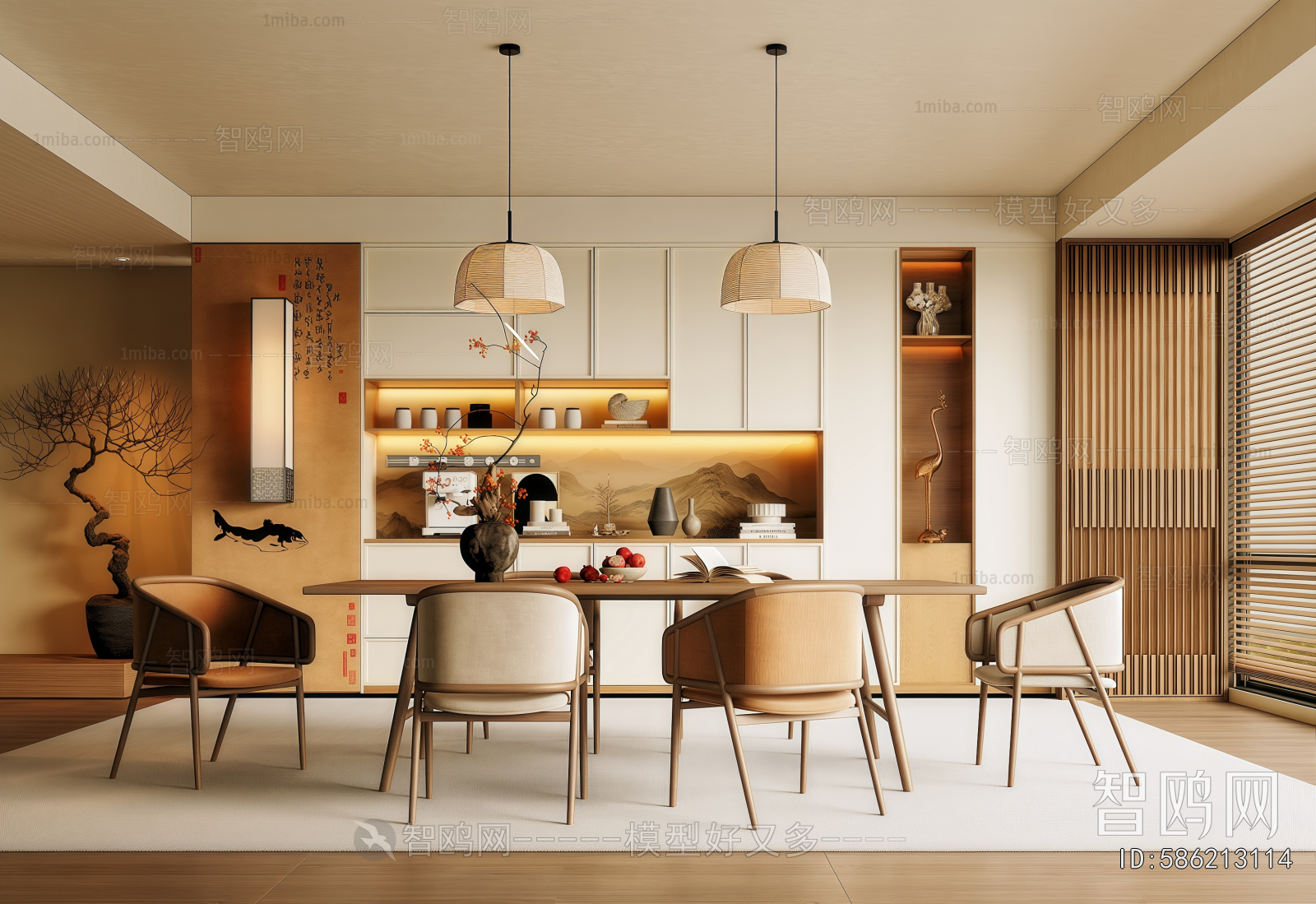 New Chinese Style Dining Room