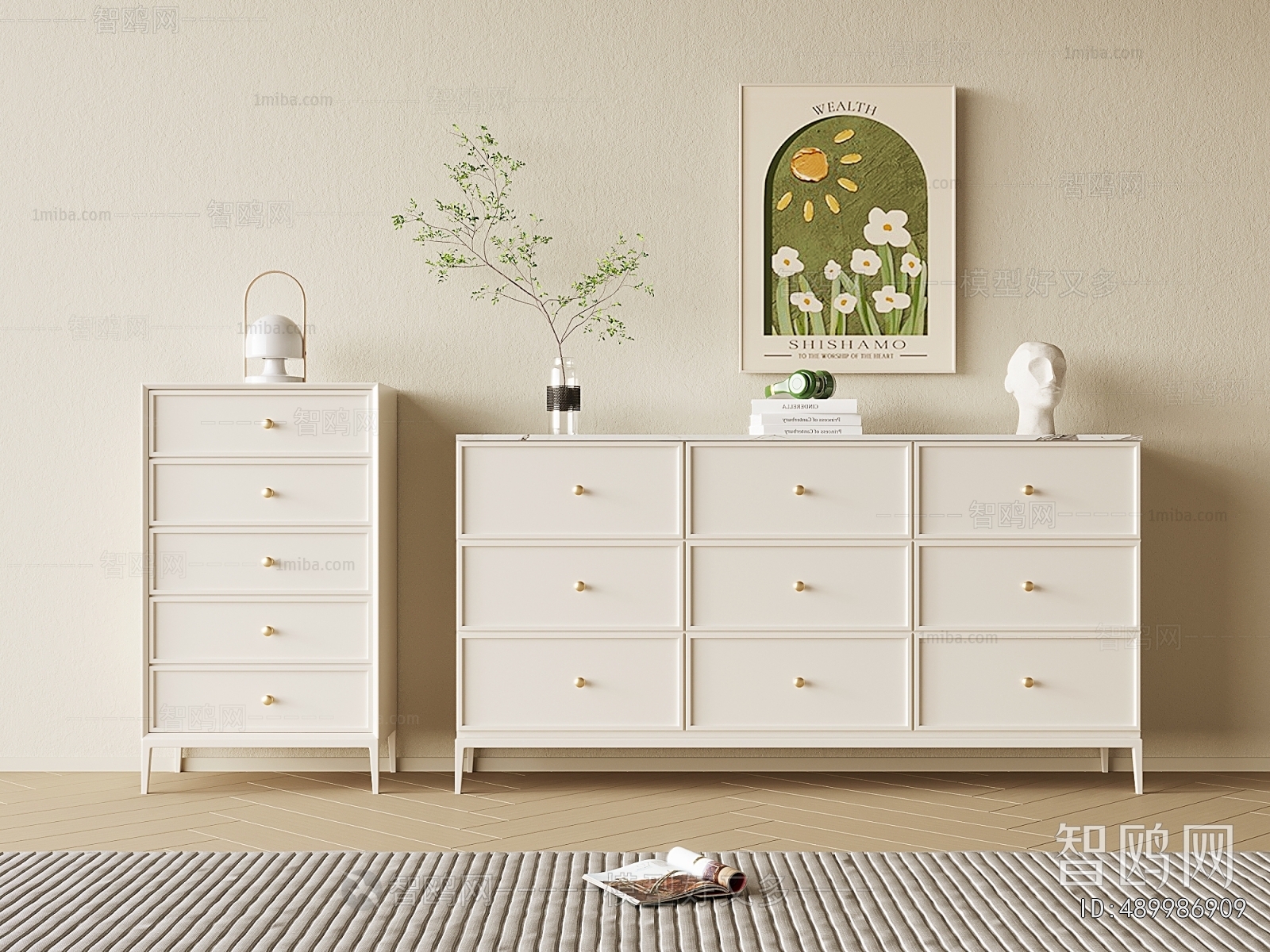 French Style Side Cabinet