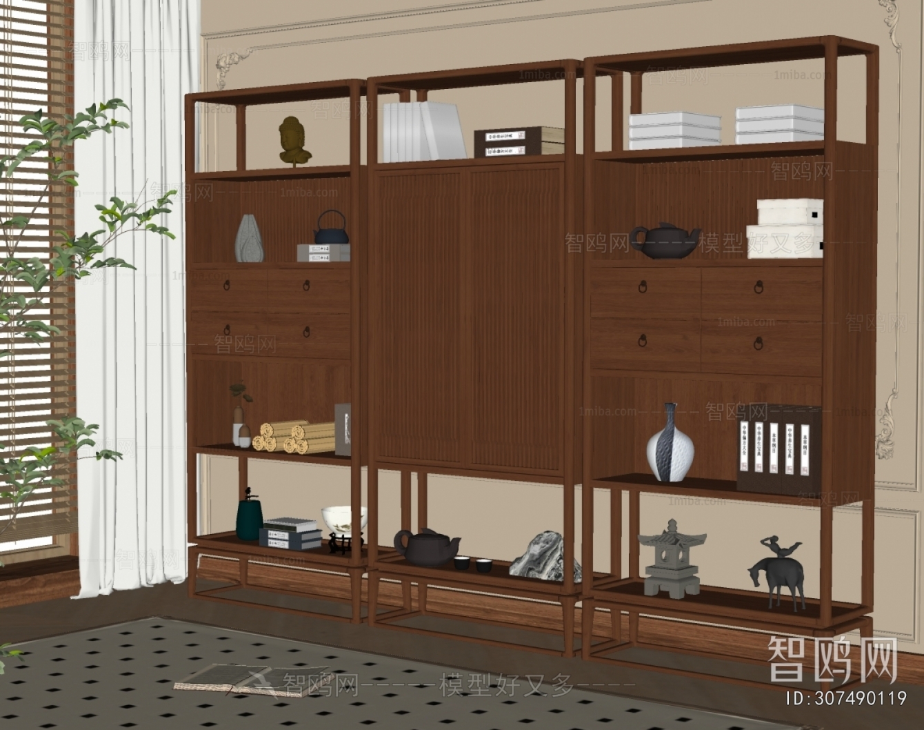 New Chinese Style Antique Rack