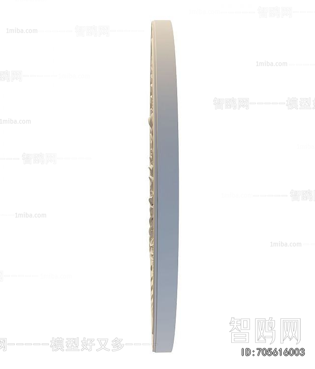 European Style Plaster Carved Top Plate