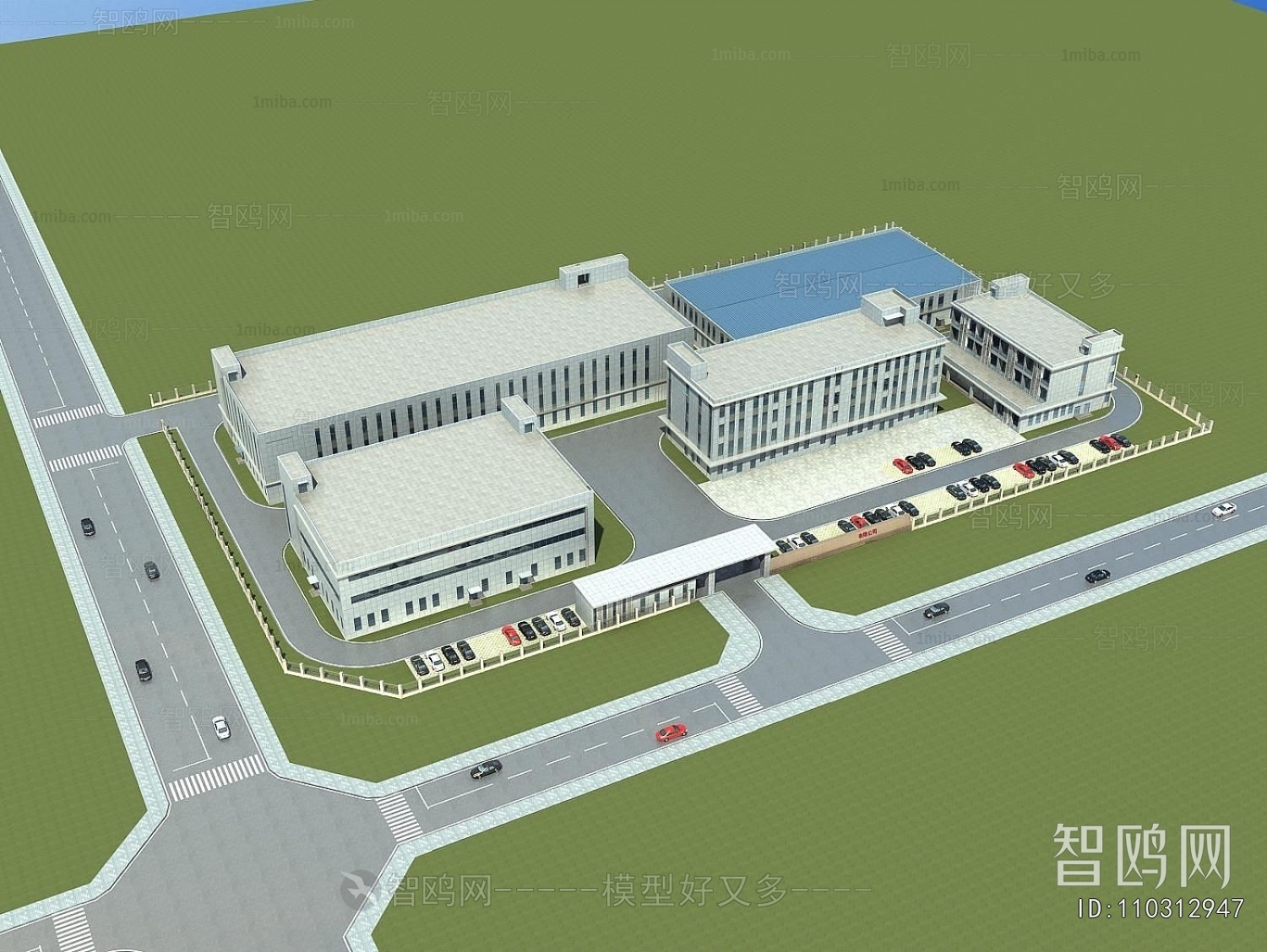 Modern Architectural Bird's-eye View Planning