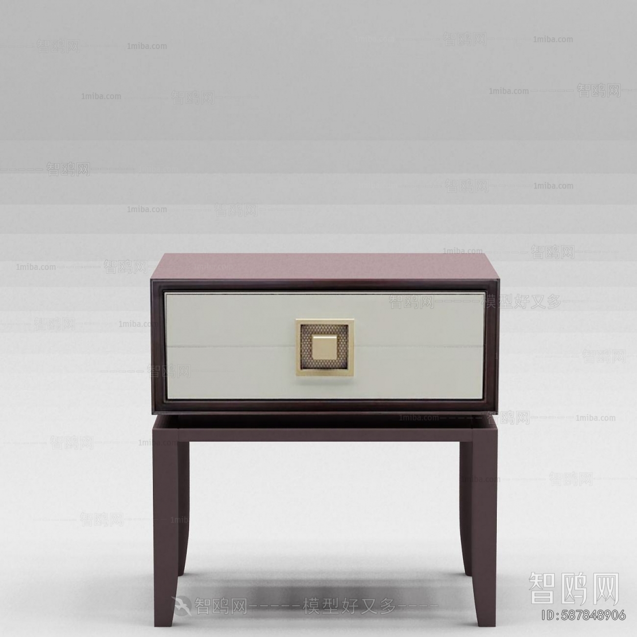 New Chinese Style Bedside Cupboard