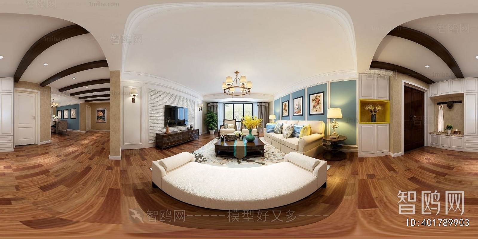 American Style A Living Room