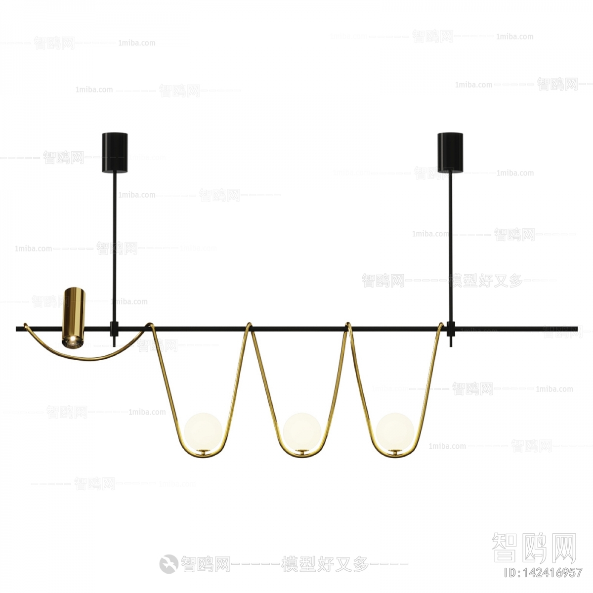 Modern Long Chandelier