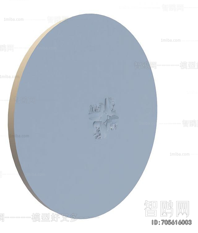 European Style Plaster Carved Top Plate