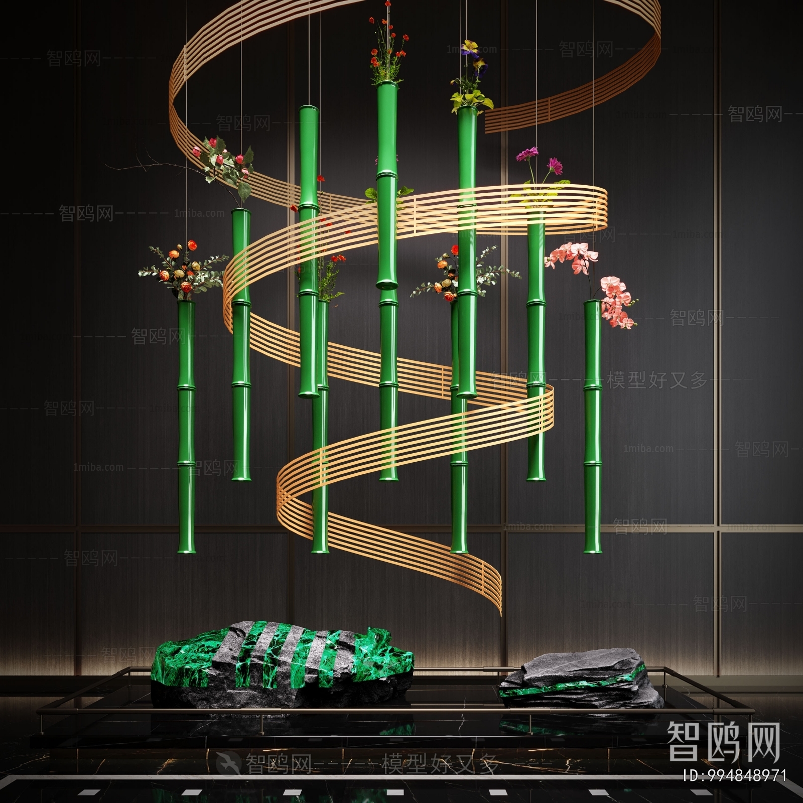 New Chinese Style Plant Landscaping