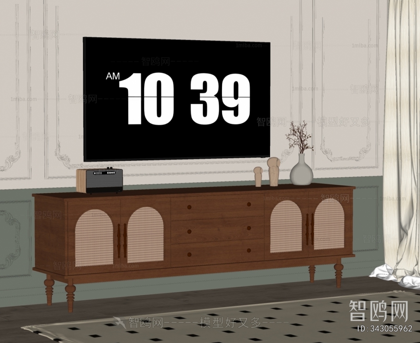 French Style TV Cabinet