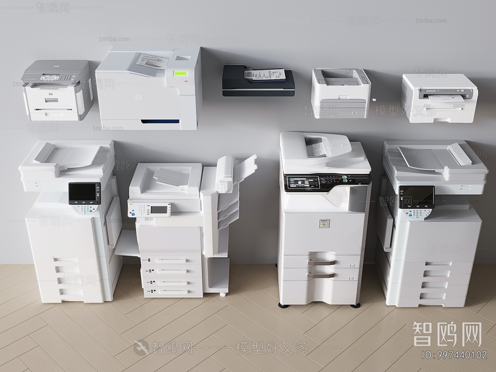 现代办公打印机组合