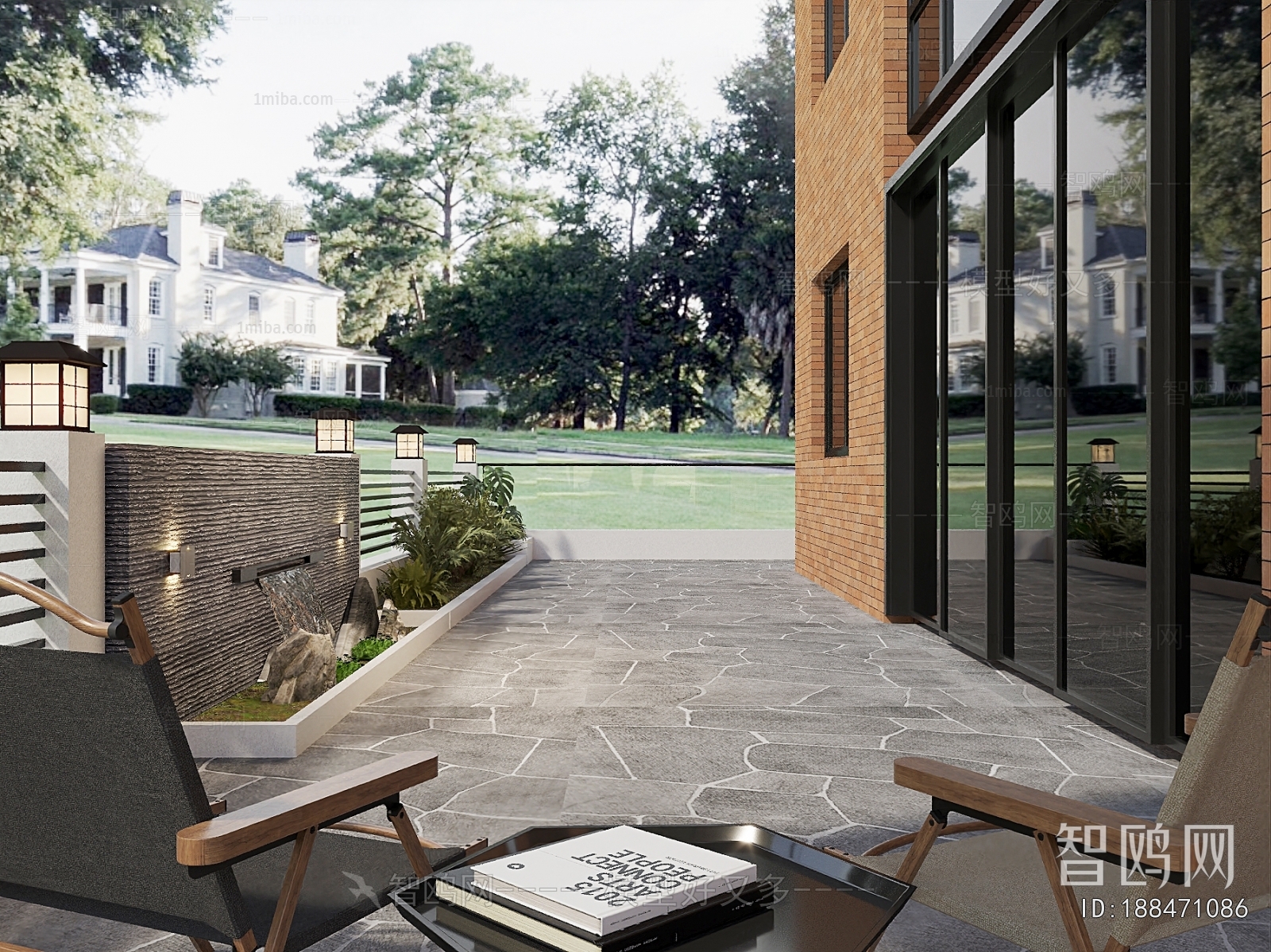 Modern Courtyard/landscape