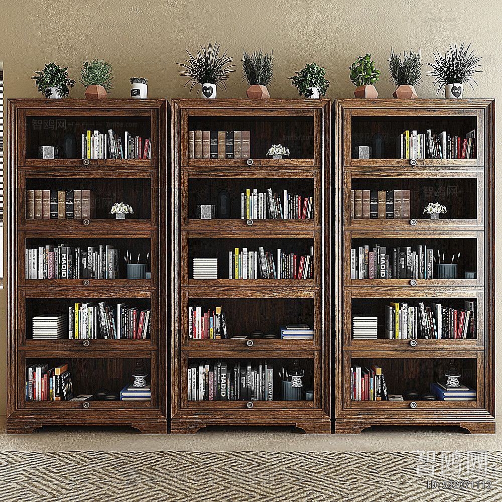 Simple European Style Bookcase