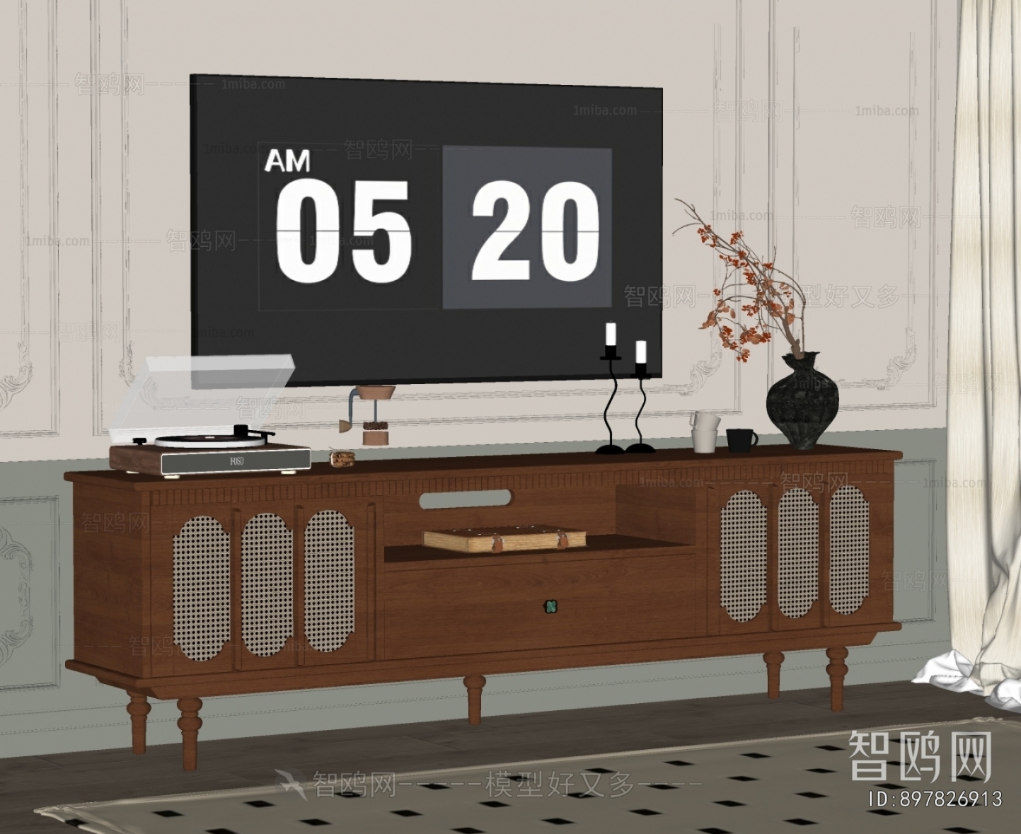 French Style TV Cabinet