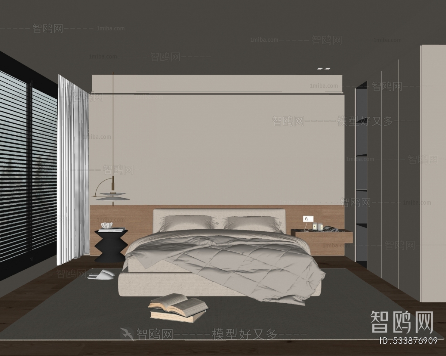 现代卧室