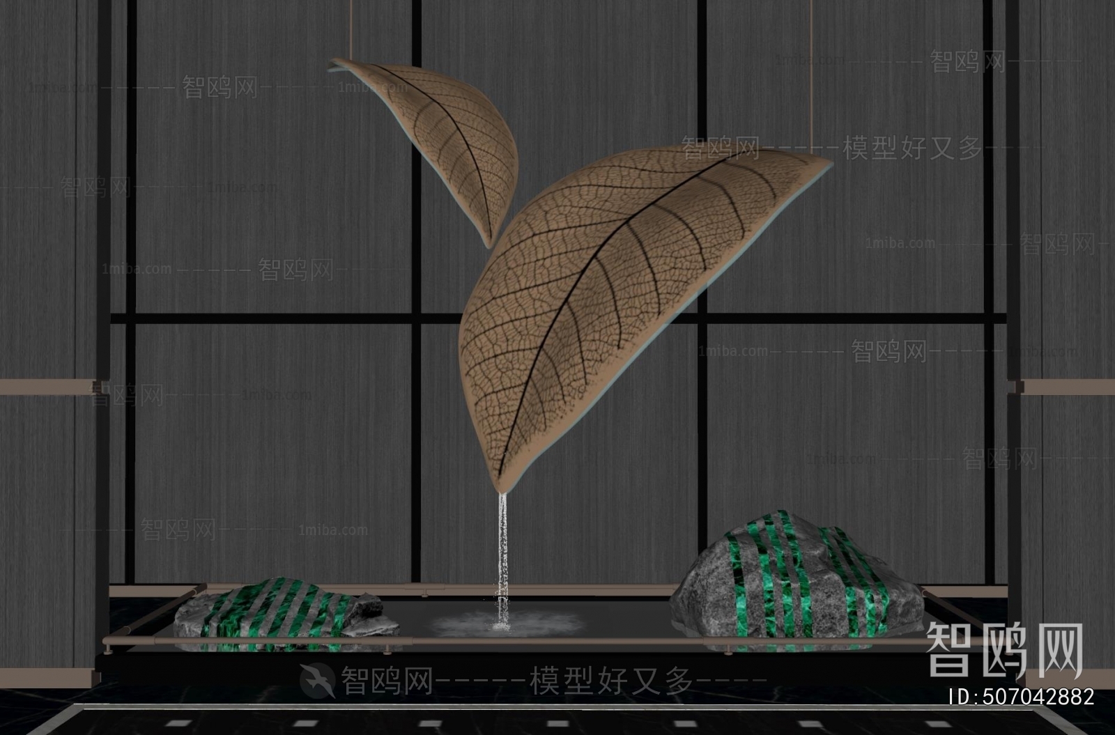 New Chinese Style Rockery Waterscape