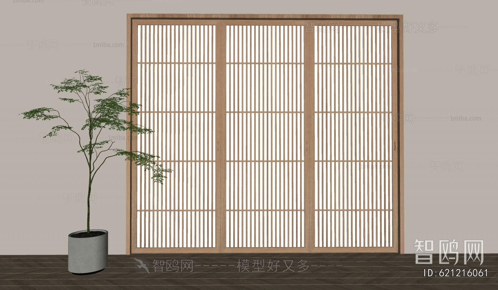 日式实木推拉移门