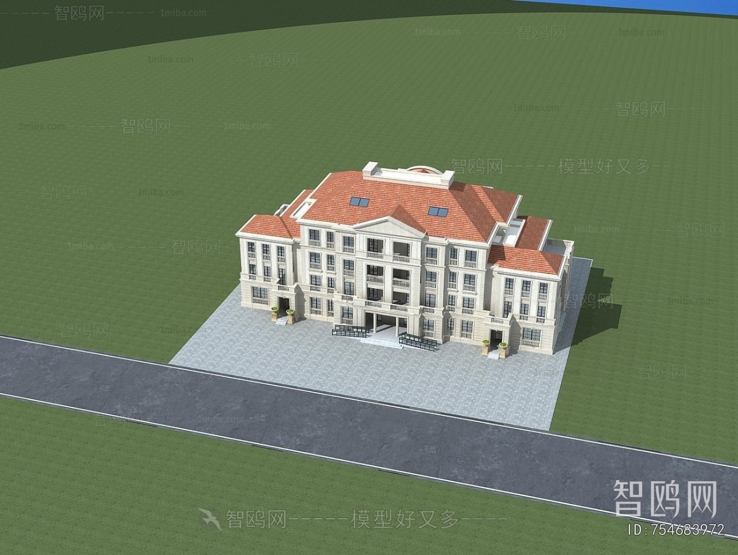 European Style Appearance Of Commercial Building