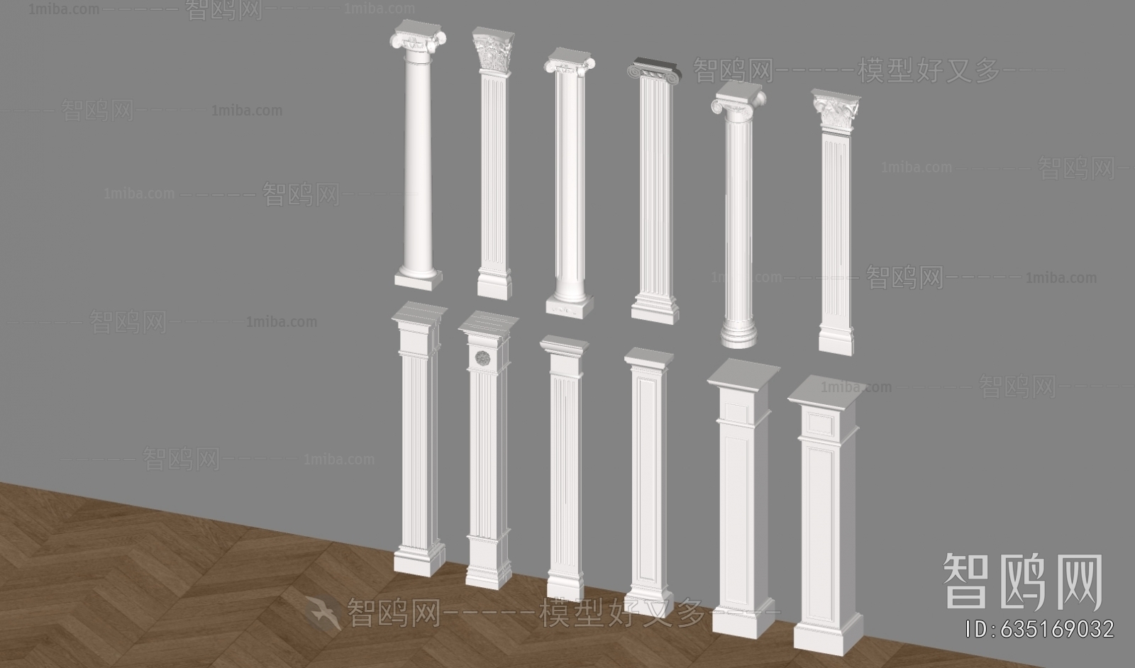 European Style Roman Pillar
