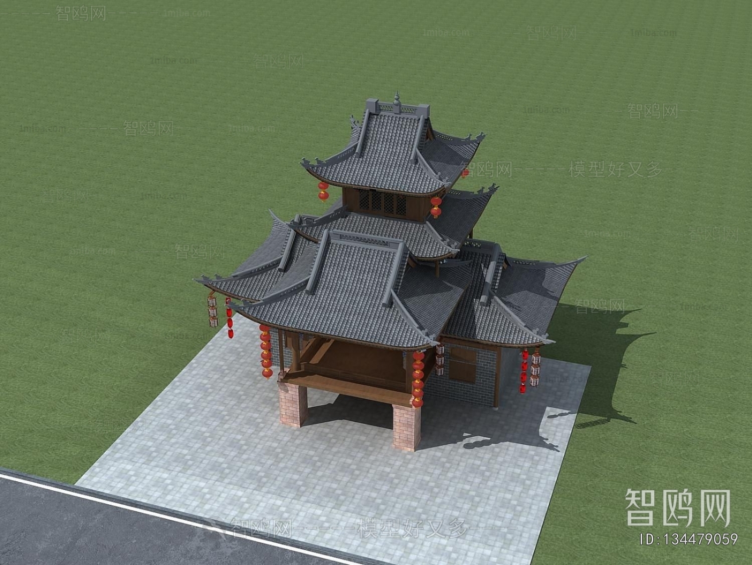 Chinese Style Ancient Architectural Buildings