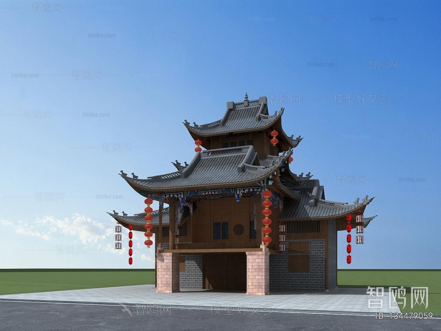 Chinese Style Ancient Architectural Buildings