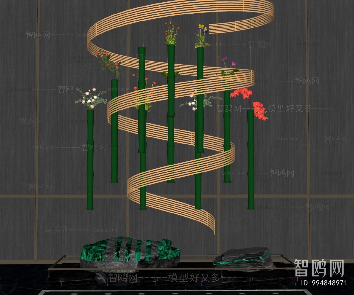 New Chinese Style Plant Landscaping
