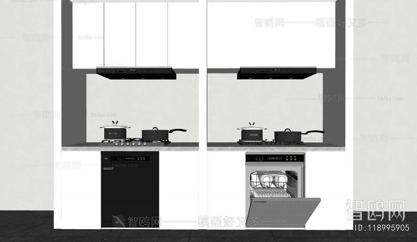 Modern Kitchen Electric Gas Range