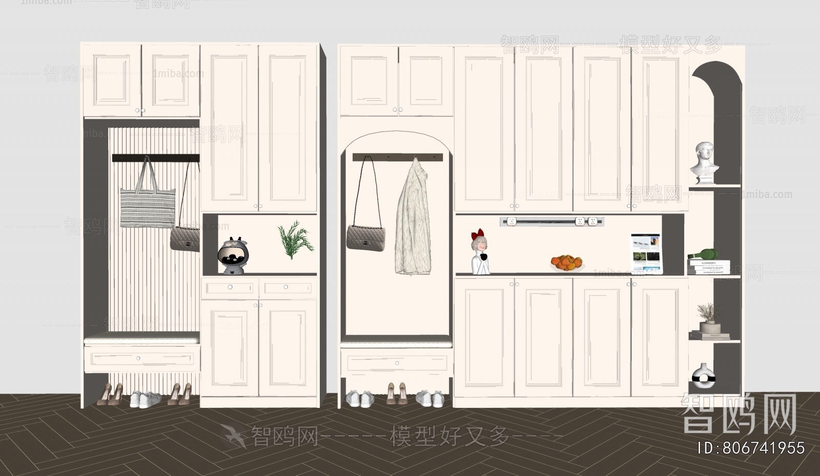 French Style Shoe Cabinet