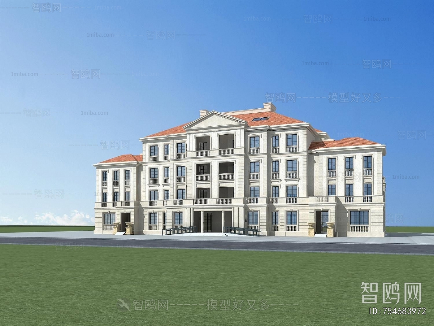 European Style Appearance Of Commercial Building