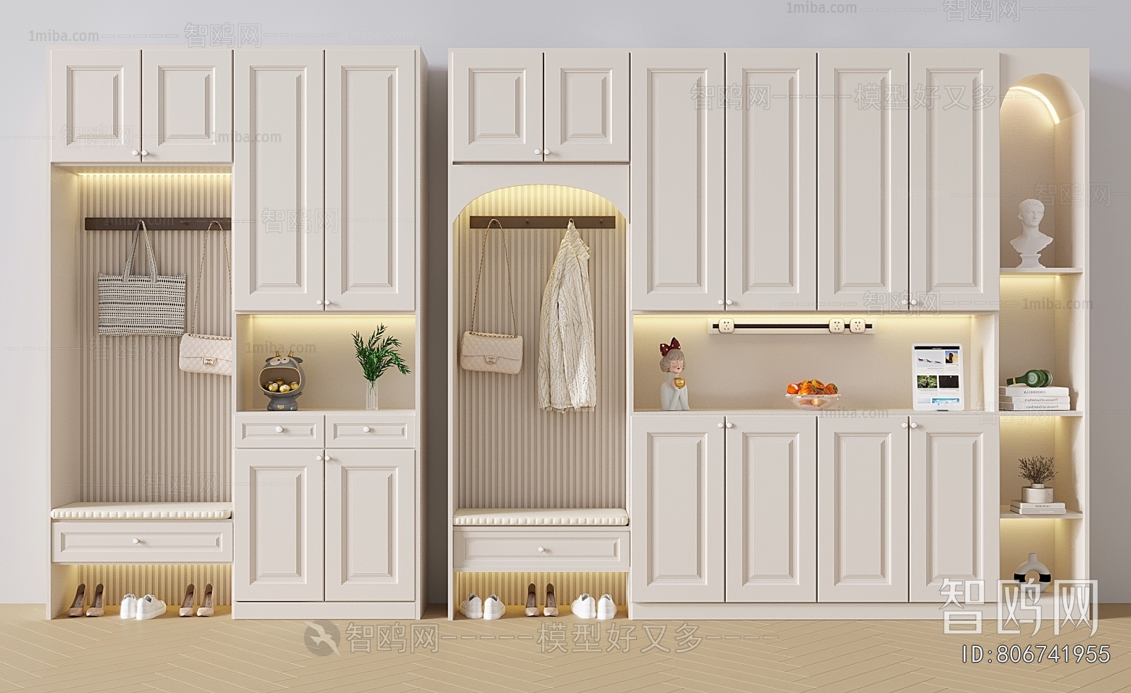 French Style Shoe Cabinet