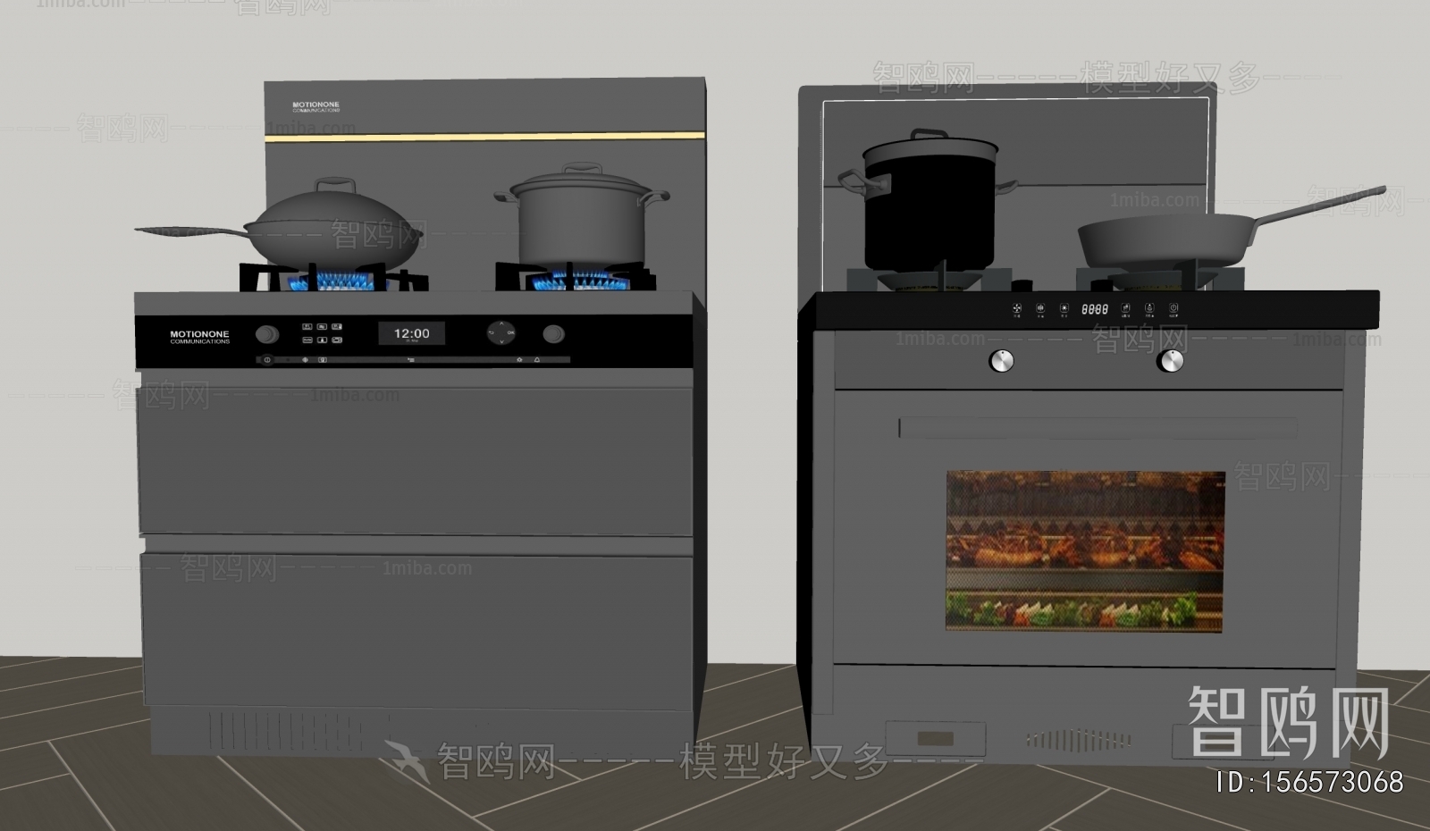 Modern Kitchen Electric Gas Range