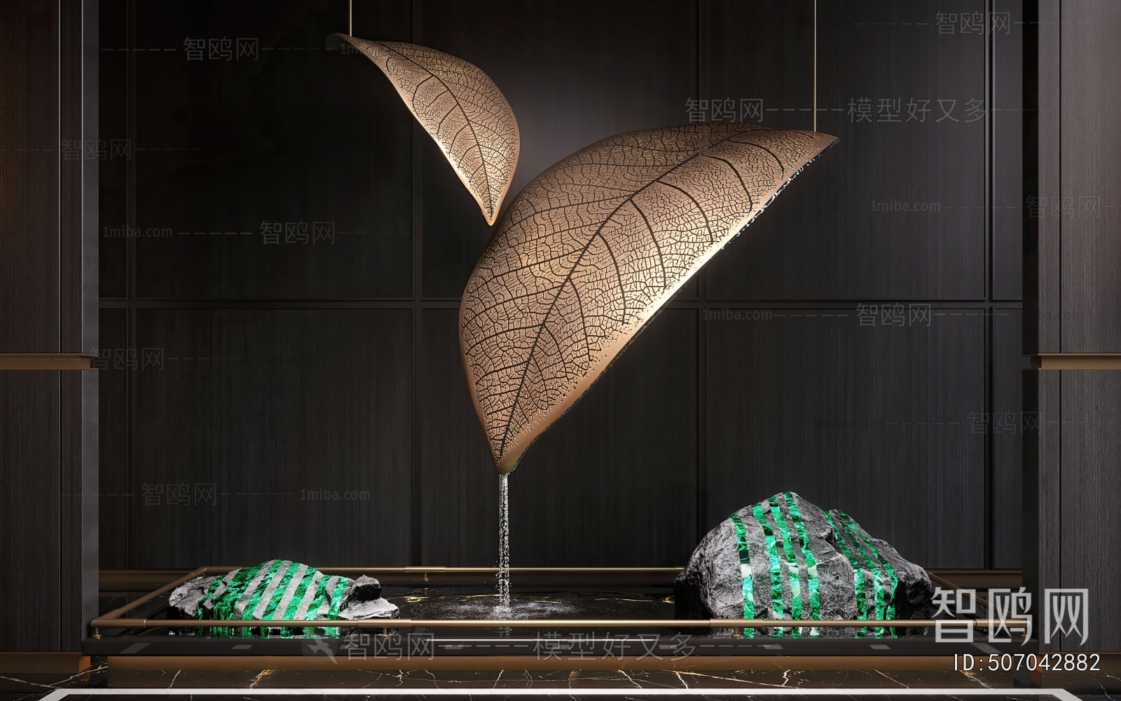 New Chinese Style Rockery Waterscape