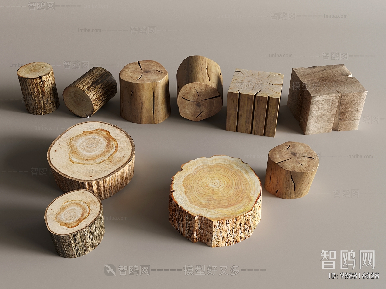 Wabi-sabi Style Stool